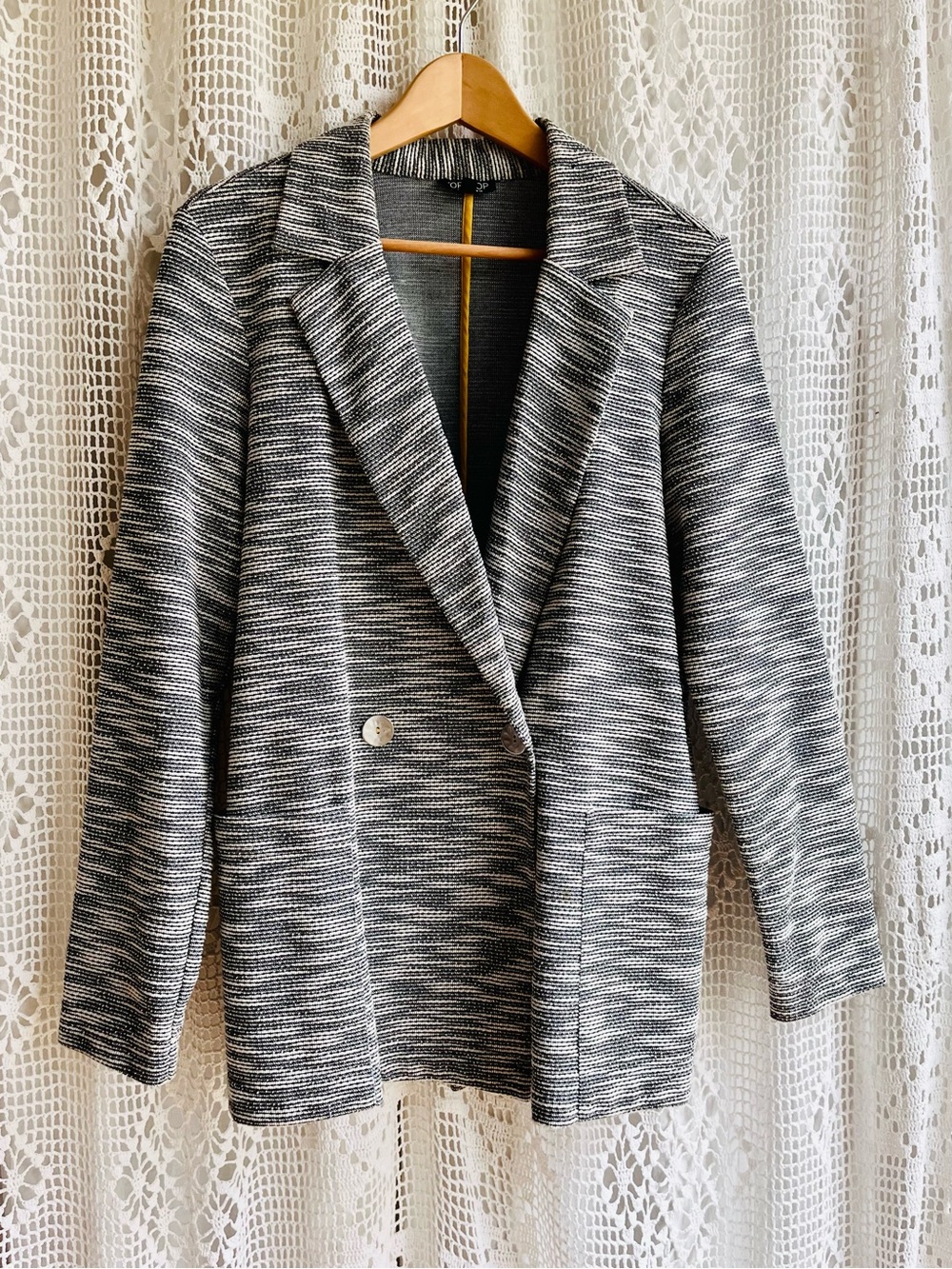 Topshop blazer with button closure size 10